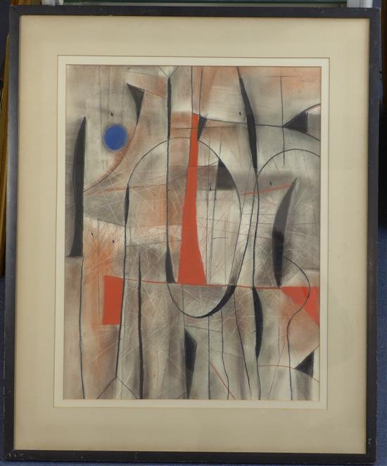 § Jean Carzou (1907-2000) Untitled, 23.5 x 18in.